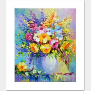 Bouquet of summer flowers Posters and Art